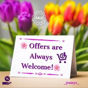 Feel free to make an Offer! 🌸